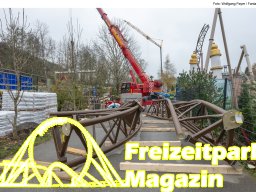 Aufbau des Themenbereichs „Sonnenbucht“ in FANTASIA (Dezember 2024)